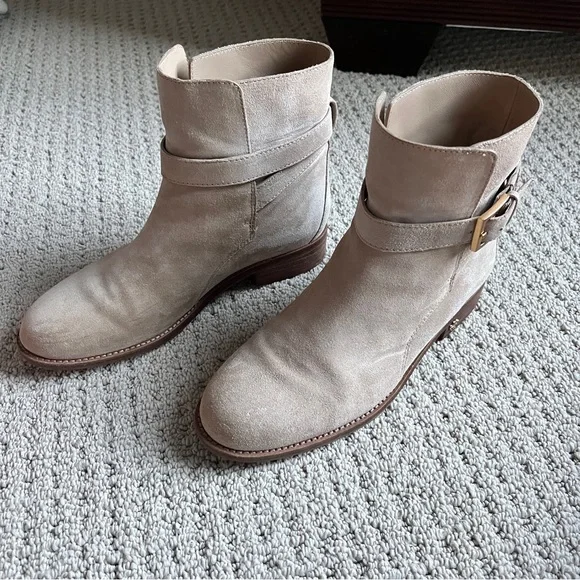 Tory Burch Tan Suede Leather Boots - Picture 3 of 8